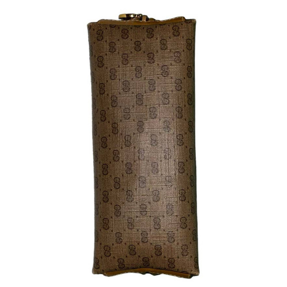 Gucci Vintage Brown GG Guccissima Canvas Medium Cosmetic Case Clutch - Picture 5 of 16